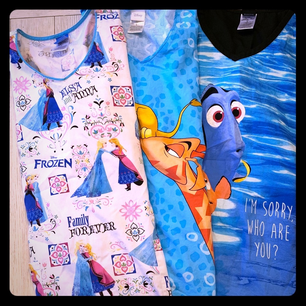Disney Scrub Tops size L